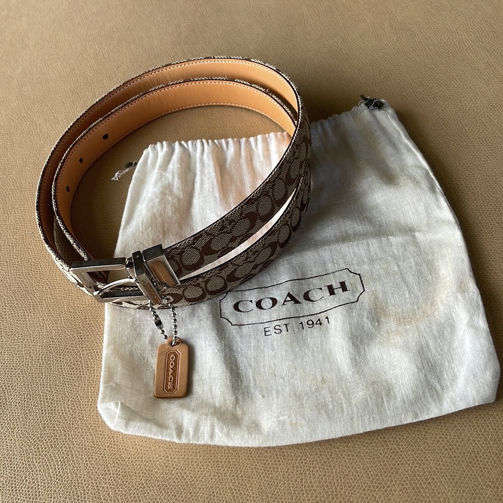 AUTHENTIC COACH Designer logo belt - Picture 5 of 11